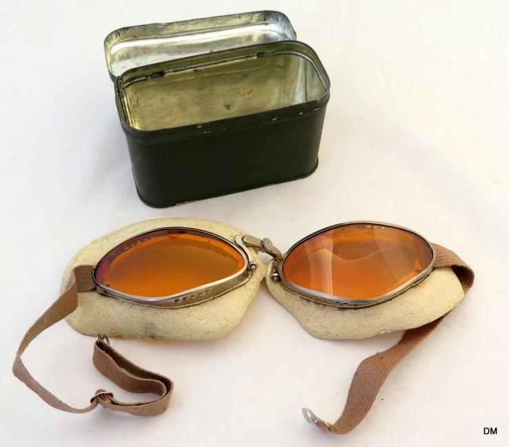 WW2 French army  motorised troops Mle1935 goggles