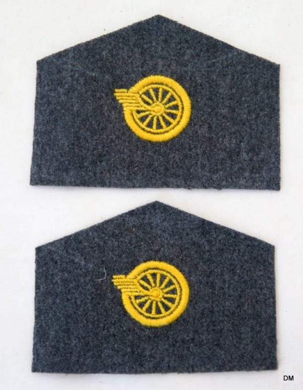 WW2 Finnish army embroidered unit insignia - Motor troops