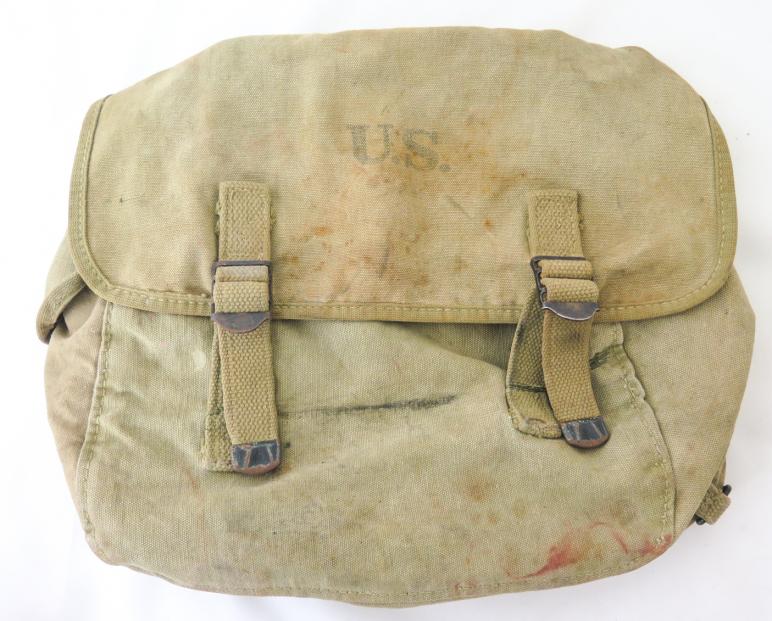 Wwii M36 Musette Bag, Atlantic Products Corp 1943 IUCN Water