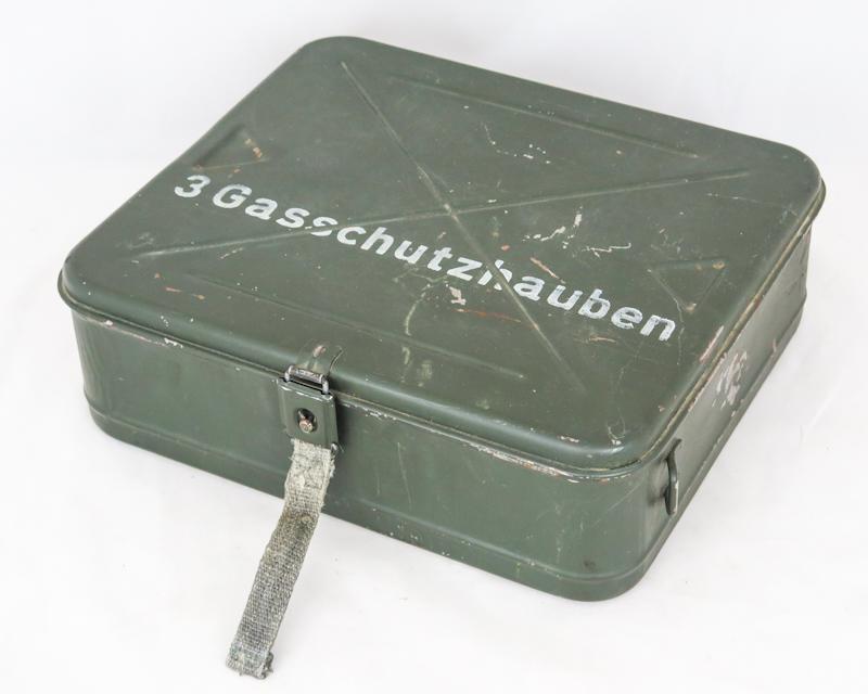 WW2 German Medics case for head wounded gas hood - 3 Gasschutzhaube