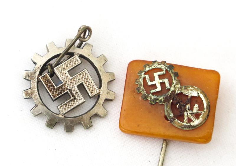 Third reich German DAF badges