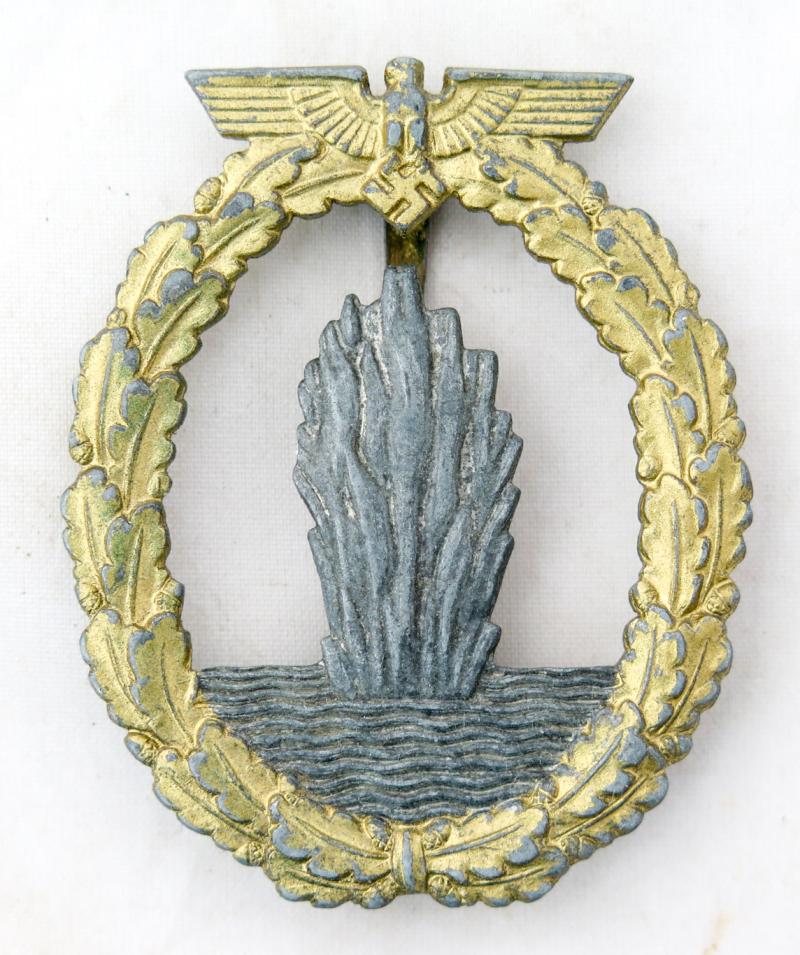 WW2 German Kriegsmarine Mine sweeper badge