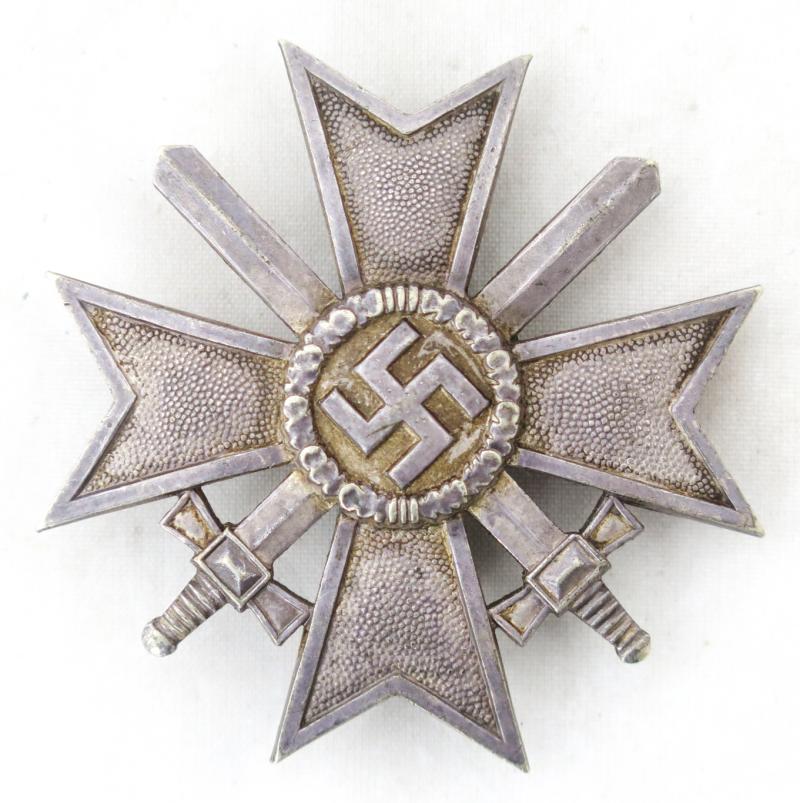 WW2 German War merit cross 1st class with swords - 43 Julius Bauer Söhne