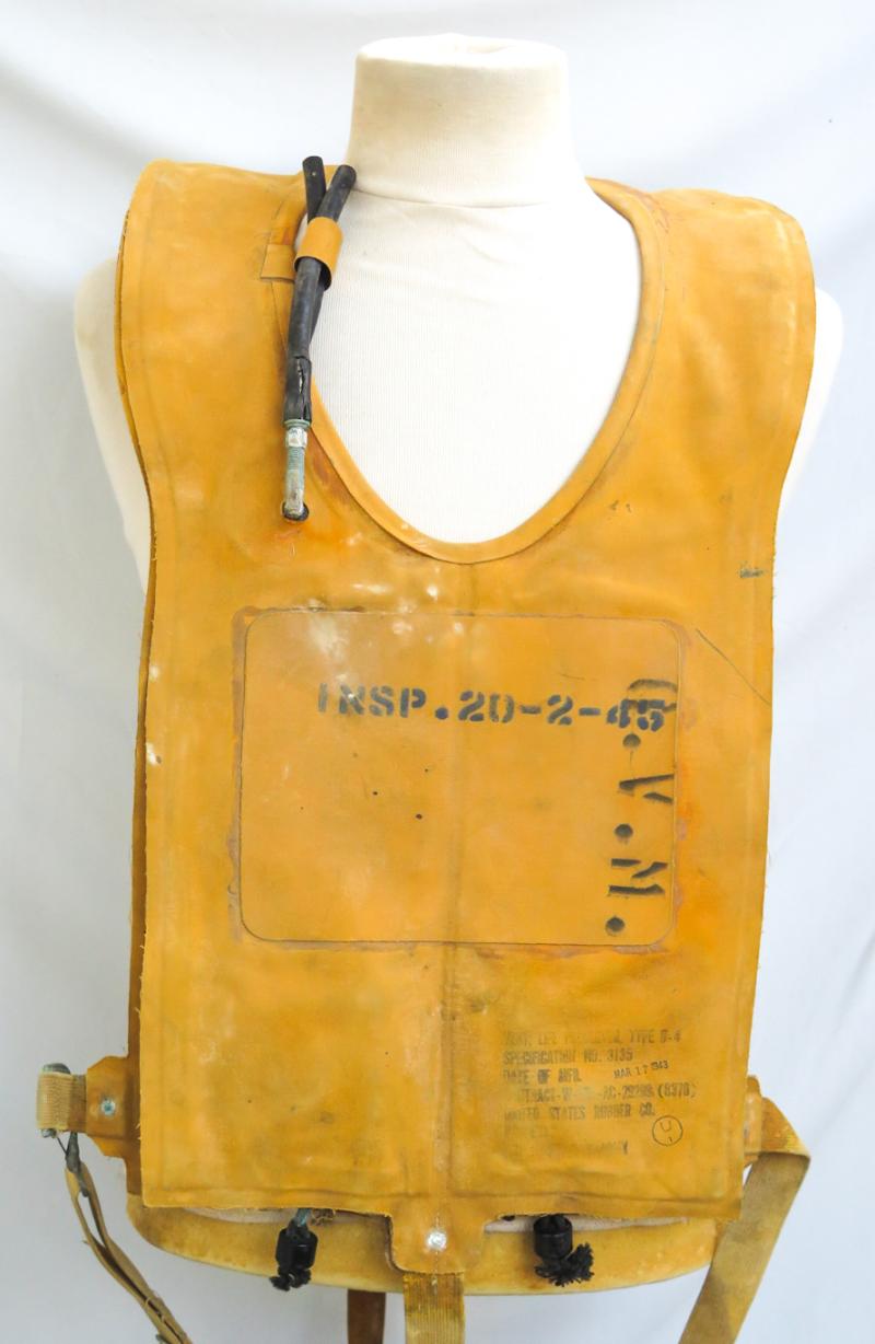 WW2 US army airforce B-4 life vest preserver - 1943/45