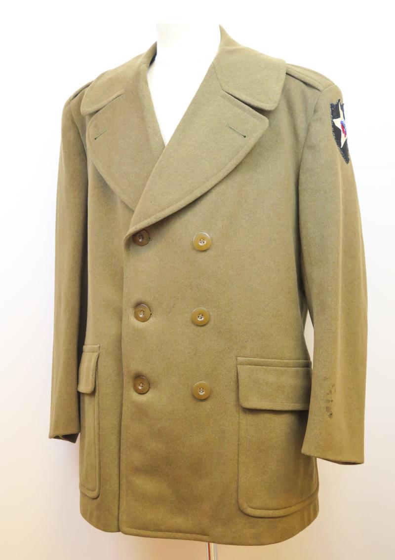 WW2 US army officers wool M1943 short overcoat - 1944
