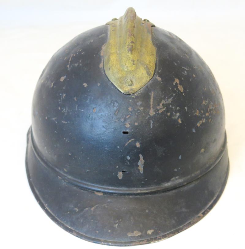 WW1 French M1915 Adrian steel helmet - Finnish voluntary fire brigade