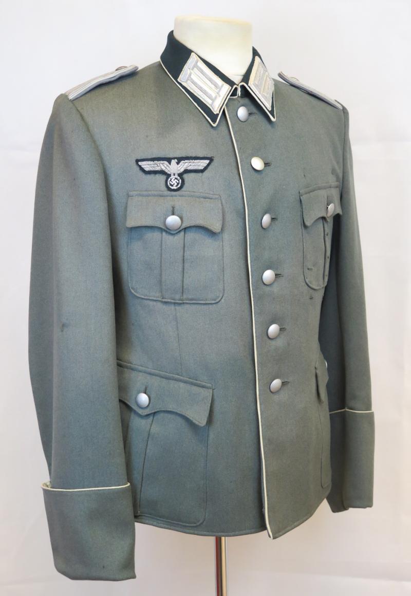 WW2 German officer piped uniform tunic - infantry