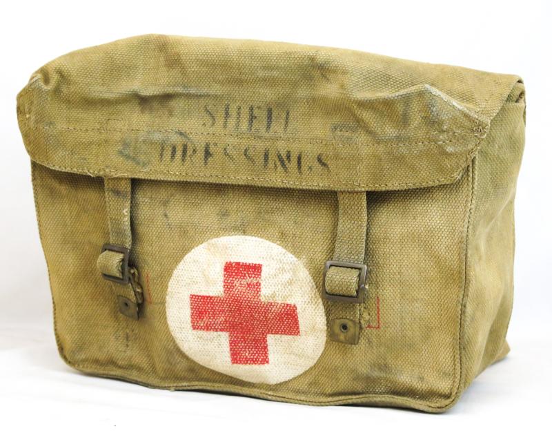 WW2 British army shell dressing bag - 1942
