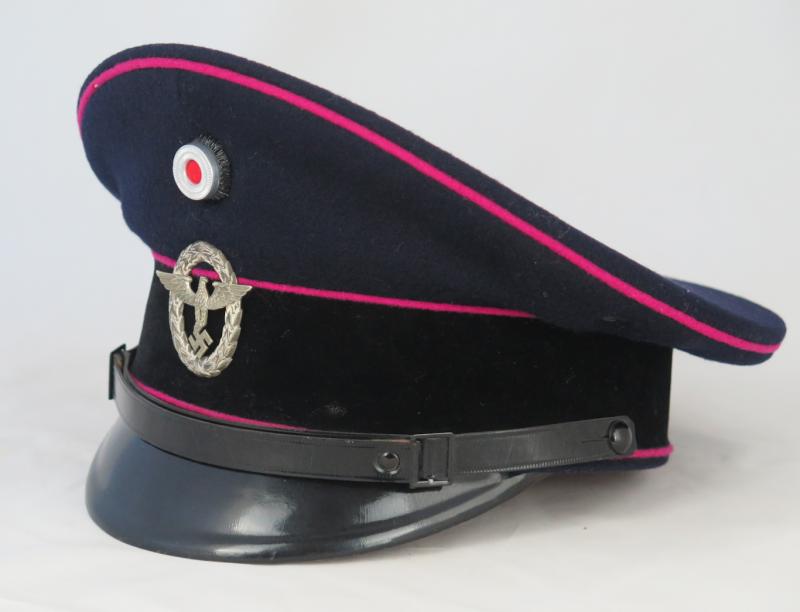 WW2 German Fire protection police visor cap