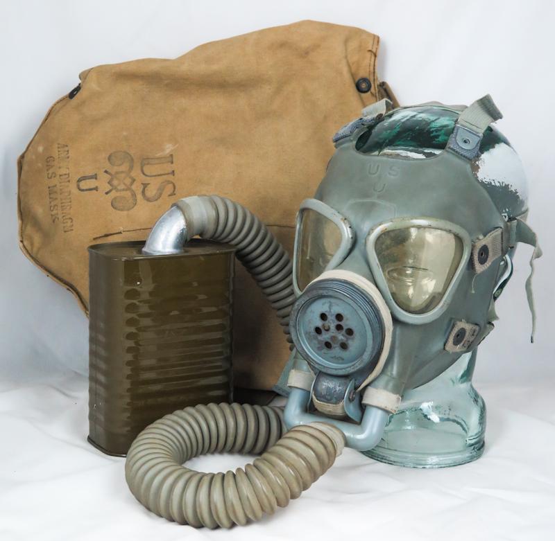 WW2 US army M3 Diaphragm gas mask