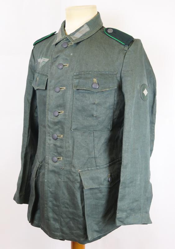 WW2 German Wehrmacht army Jäger troop drillich jacket