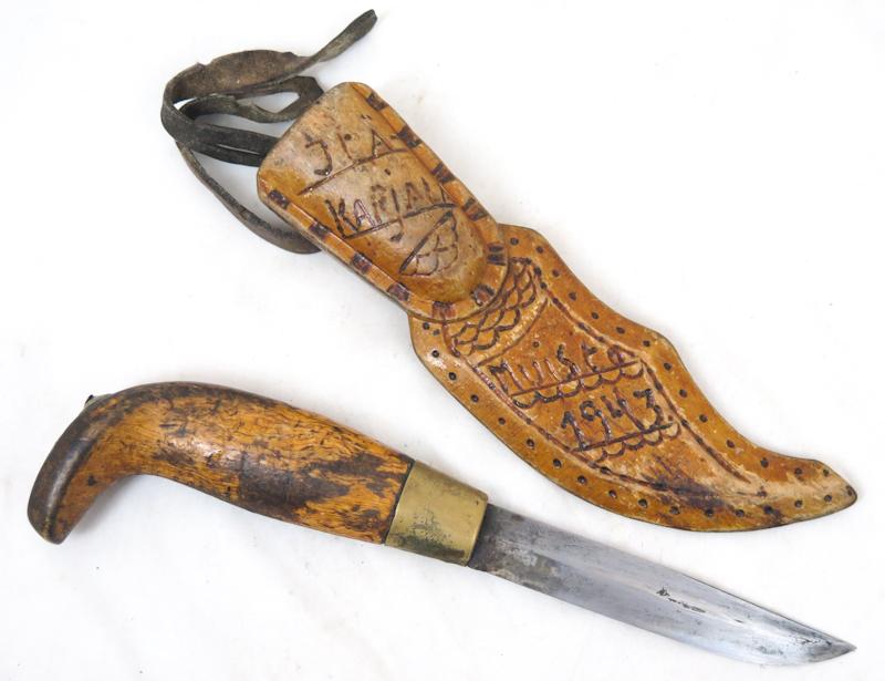 Dragoon Militaria WW2 Finnish army trench art knife JR101