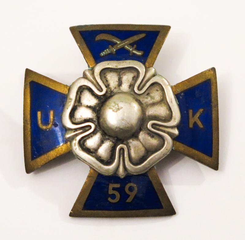 WW2 finnish army reserve officer course cross - 59 course 1944