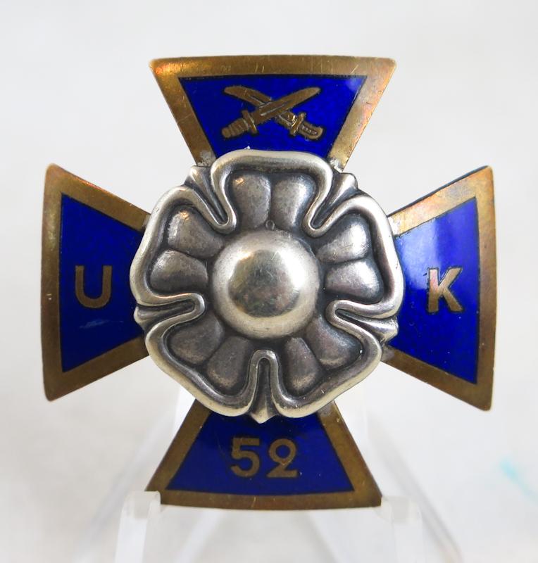 WW2 finnish army reserve officer course cross - Course 52 1941