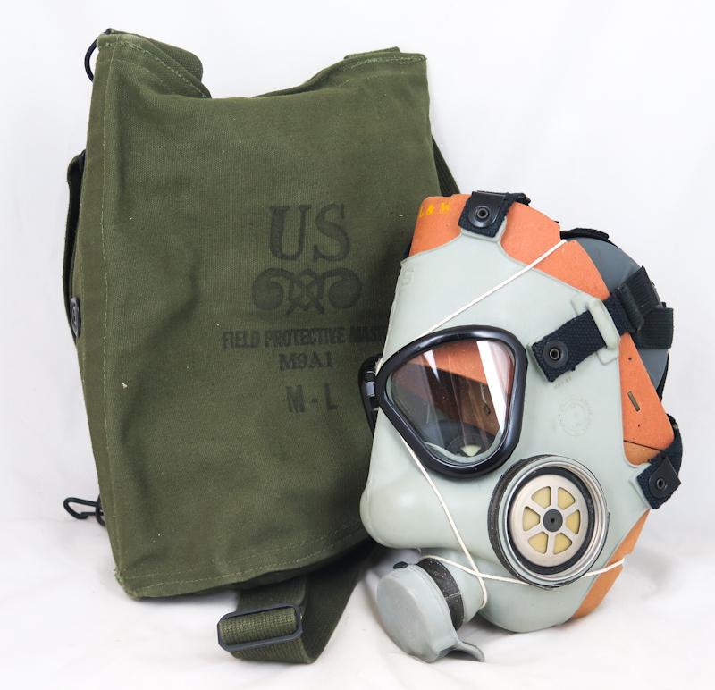 Cold war US army M9A1 gas mask