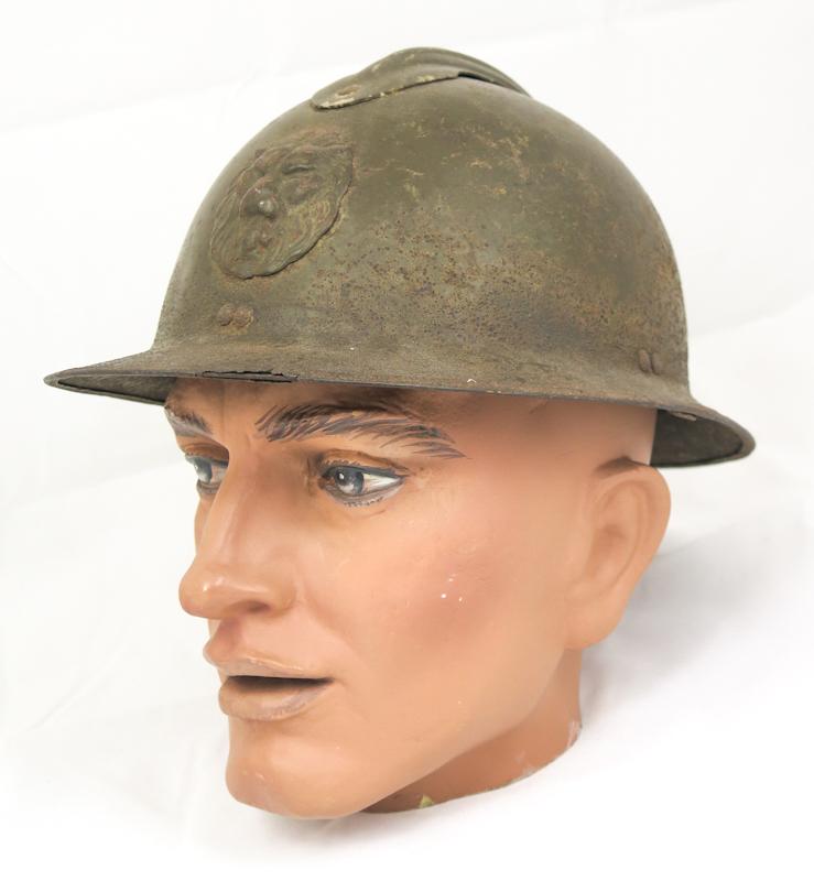 WW2 Belgian M1931 steel helmet shell