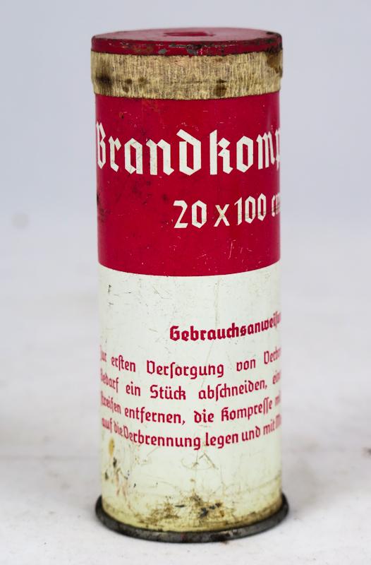 WW2 German Wehrmacht Brandkompresse tube