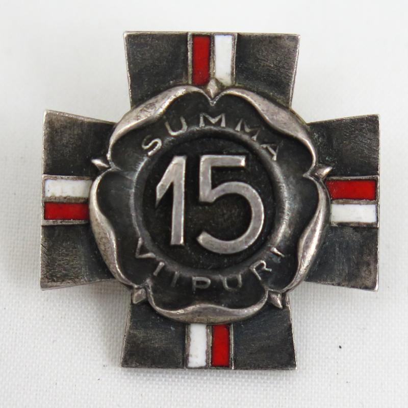 WW2 Finnish Winterwar unit badge JR15 summa 1939-40