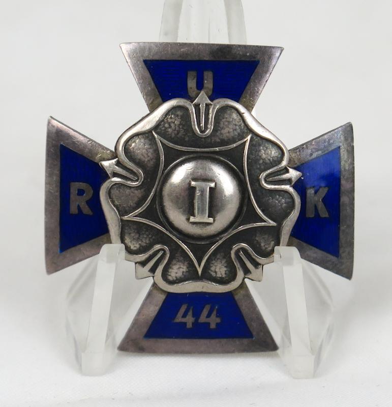 WW2 Finnish reserve officer school course badge - RUK 44