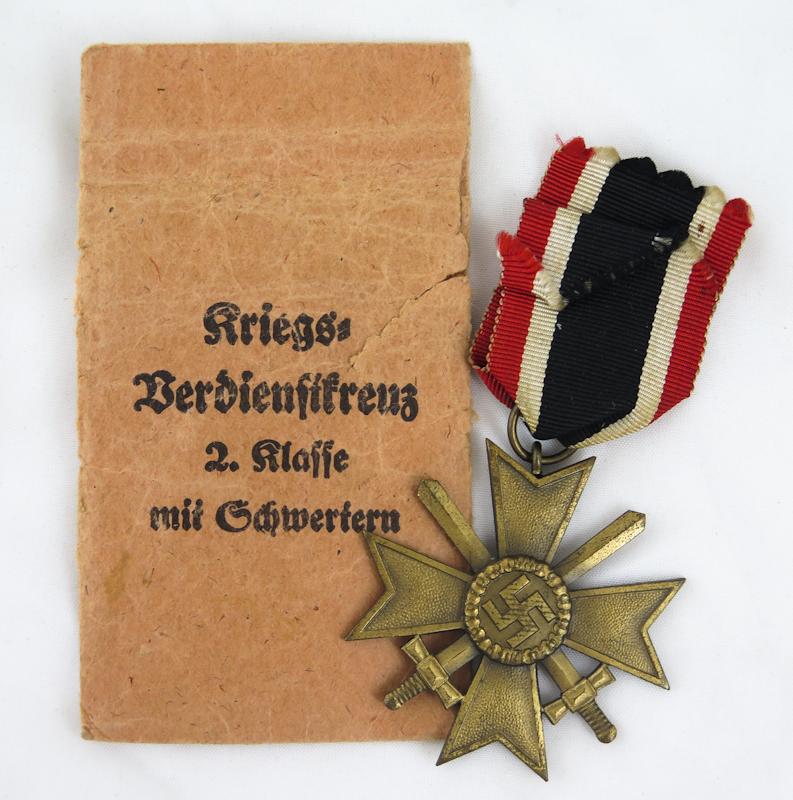 WW2 German War merit cross 2nd class with packet