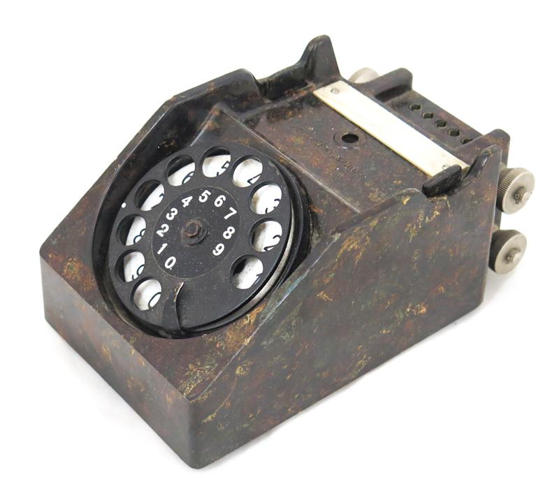 WW2 German Field telephone dial adapter Amtsanchliesser 33 - 1940