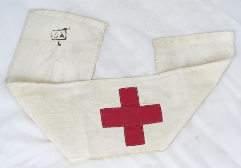 WW2 Finnish medics red cross arm band