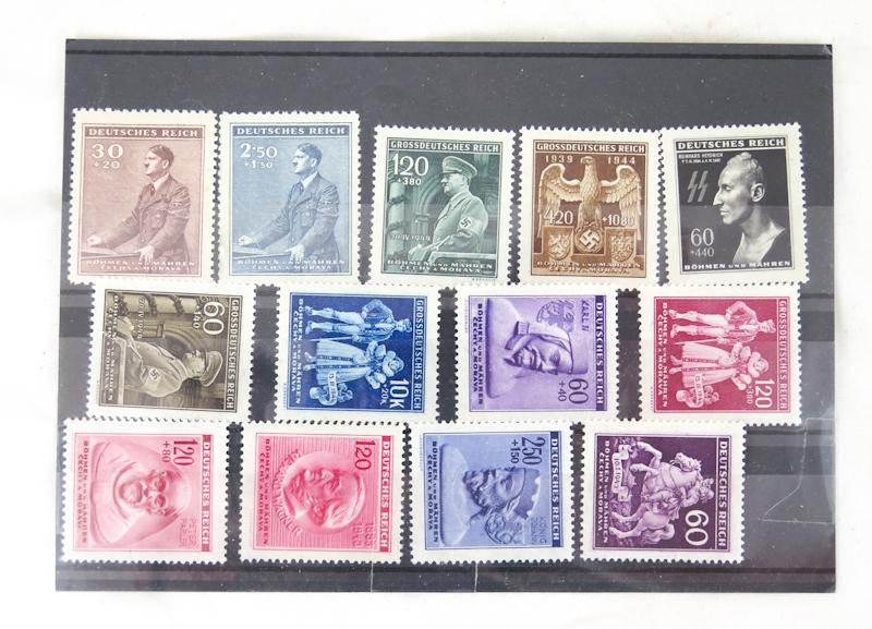 WW2 Third reich post stamps - Böhmen Mähren