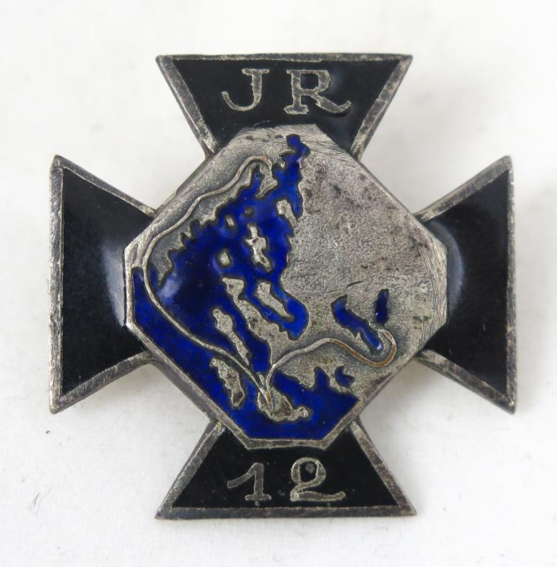 WW2 Finnish Winterwar unit badge JR12 1939-40