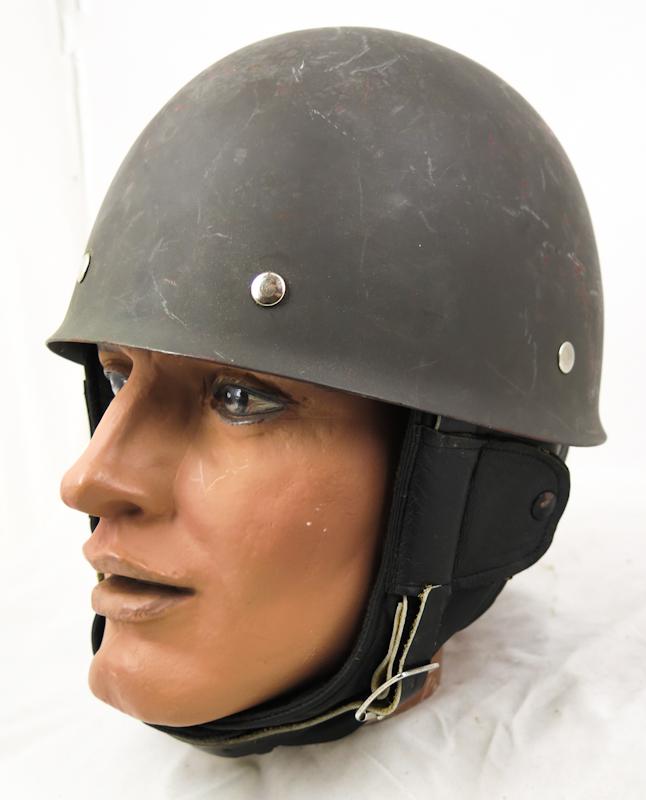 Post-war Finnish army dispatch riders M62 steel helmet - 1963