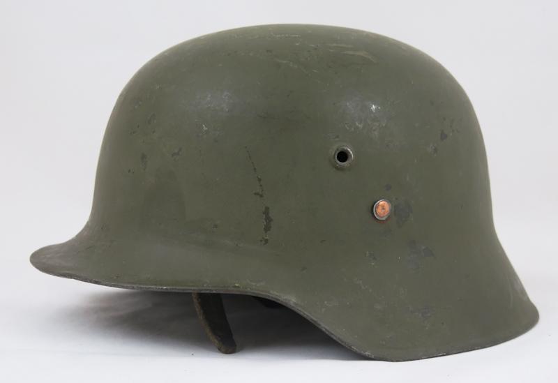 Post-war Finnish army hungarian M38 helmet