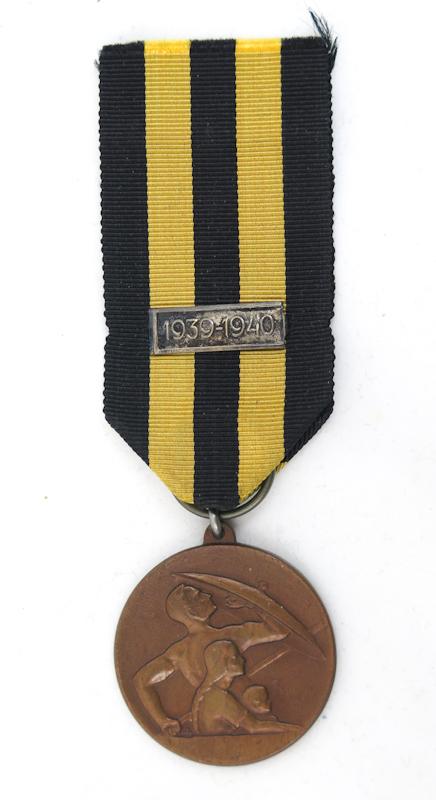 WW2 Finnish Civil defense medal 2nd class with Winterwar 1939-40 clasp