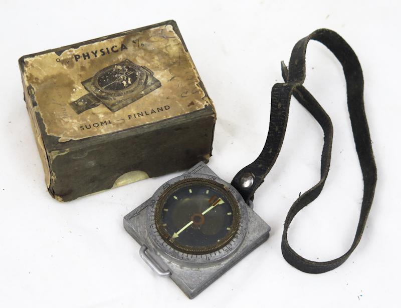 WW2 Finnish army Marchcompass M/34 Physica