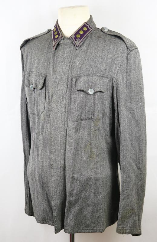 WW2 Finnish army engineers Captain M36 summer blouse - late war