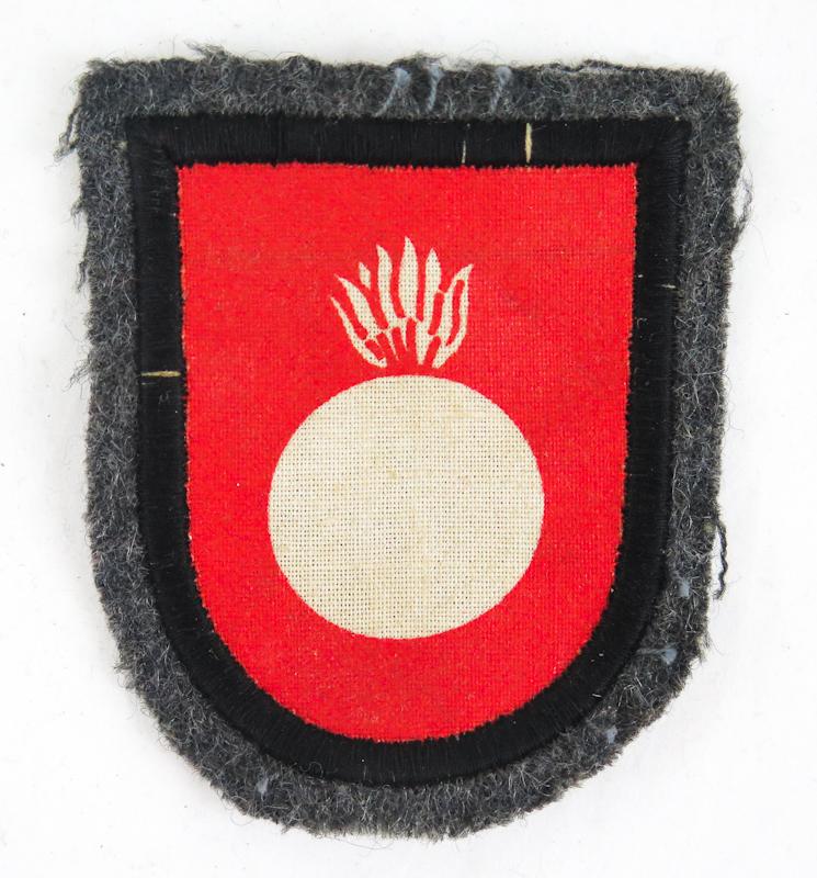 Post-war Finnish army M/49 trade patch -  artillerist
