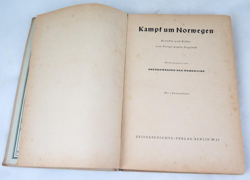 WW2 German book - Kampf um Norwegen