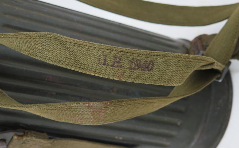 WW2 German Wehrmacht army GM30 gas mask set - named