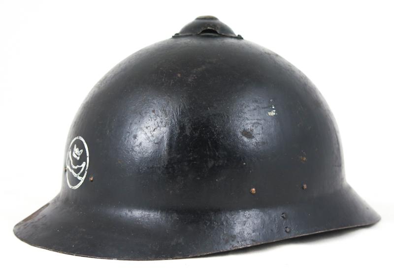 Finnish M1917 Sohlberg steel helmet - Helsinki Civil defense