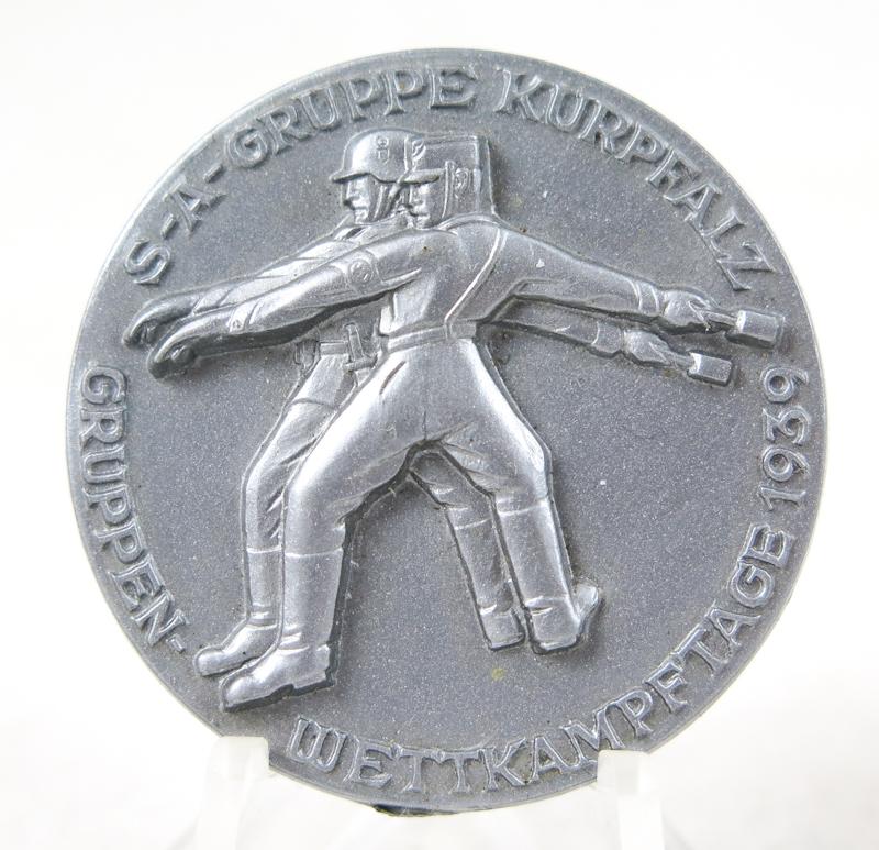 1930s Third reich day badge - SA Gruppe Kurpfalz wettkampf tage 1939