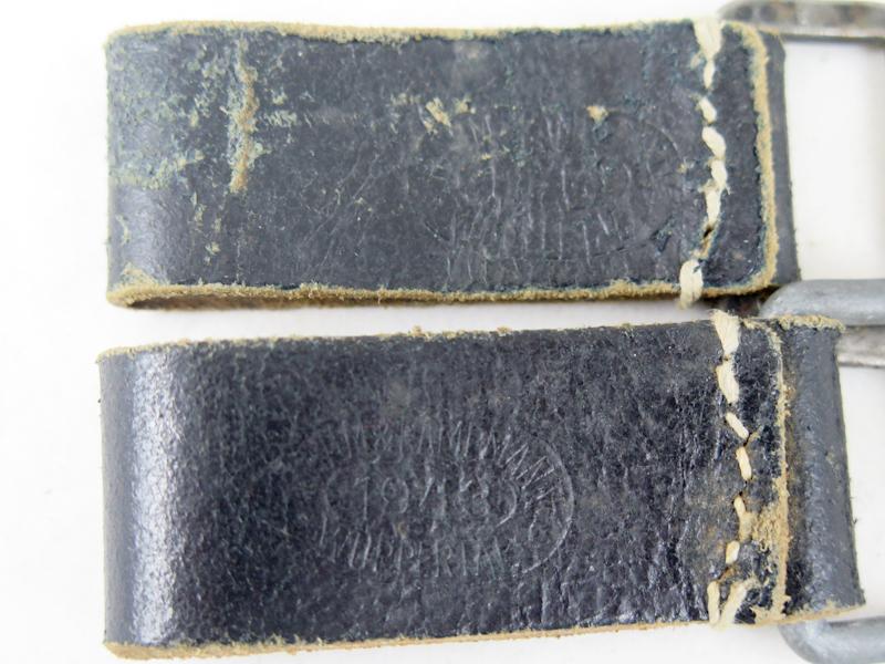 WW2 German Wehrmacht/Waffen-SS belt D-ring set