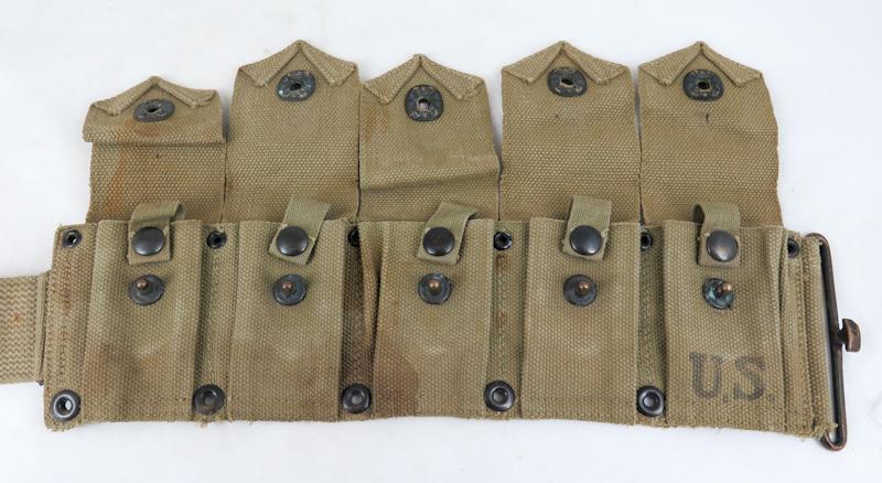 WW2 US army M1923 cartridge belt - 1942