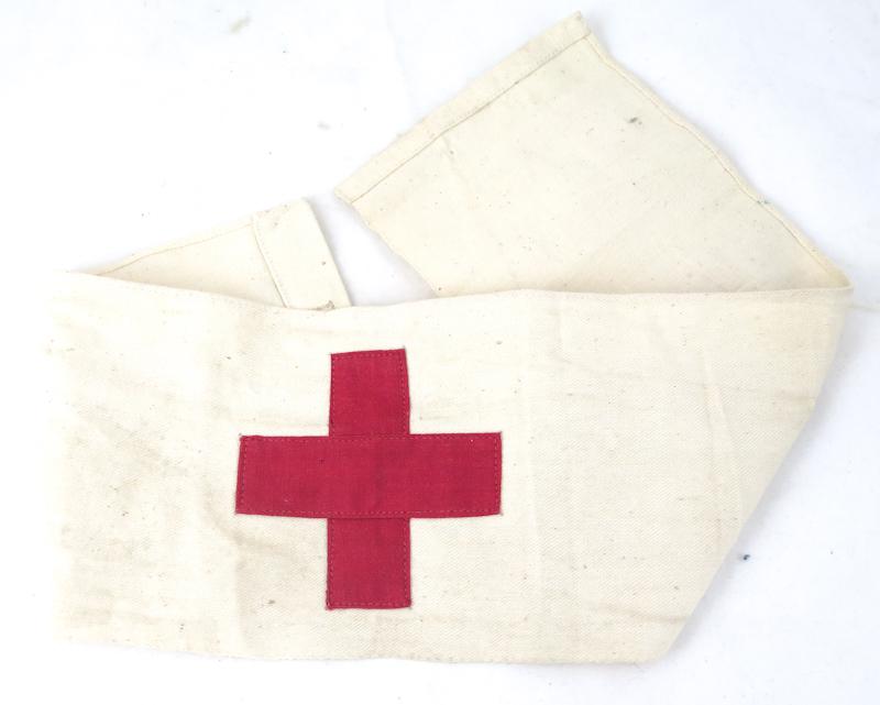 WW2 Finnish medics red cross arm band
