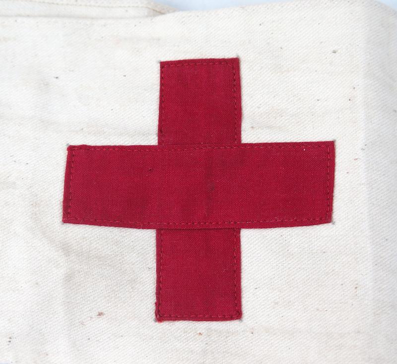 WW2 Finnish medics red cross arm band