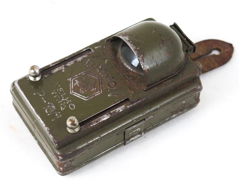 WW2 German Daimon Telko trio flashlight - Finnish army issue P13/1