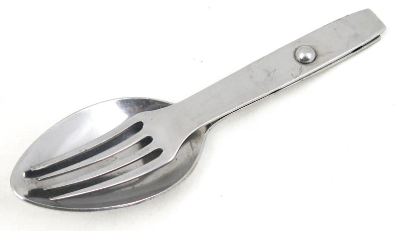 WW2 German Wehrmacht/Waffen-SS fork-spoon eating utensil - steel CFH-A 41