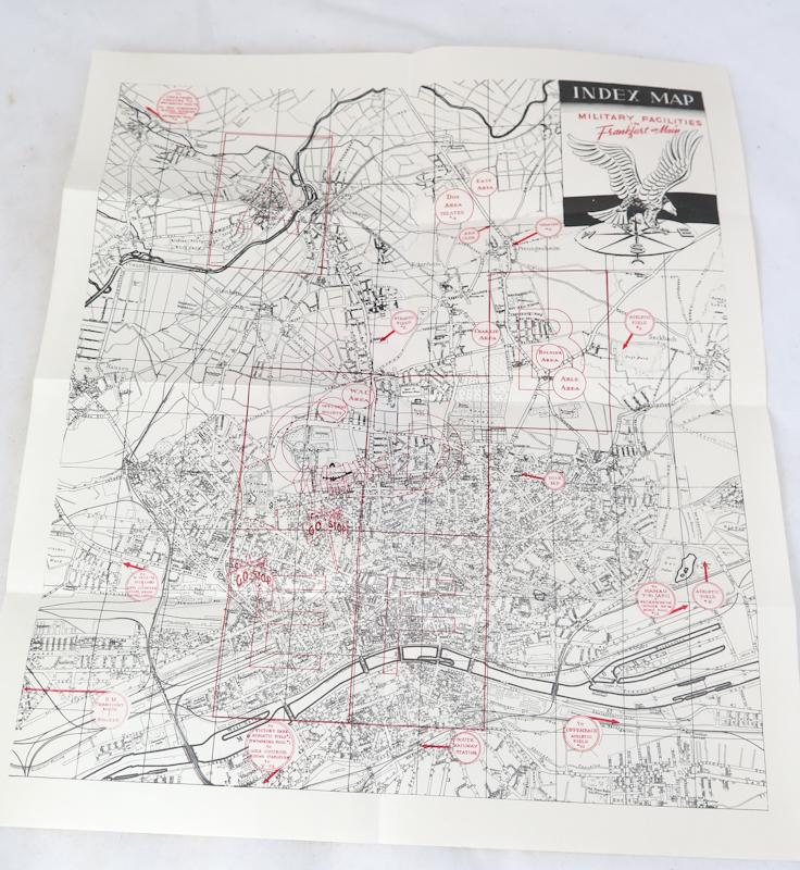 WW2 US Army USFET handbook Frankfurt am Main facilities - 1945