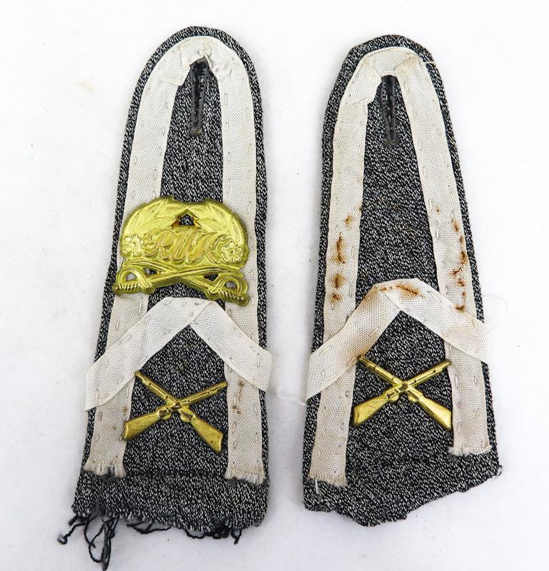 WW2 Reserve officer candidate shoulderboard pair - summer blouse