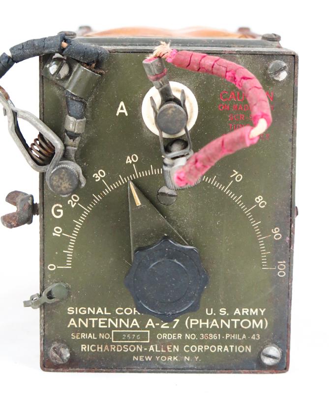 WW2 US army Signal Corps A-27 Phantom antenna