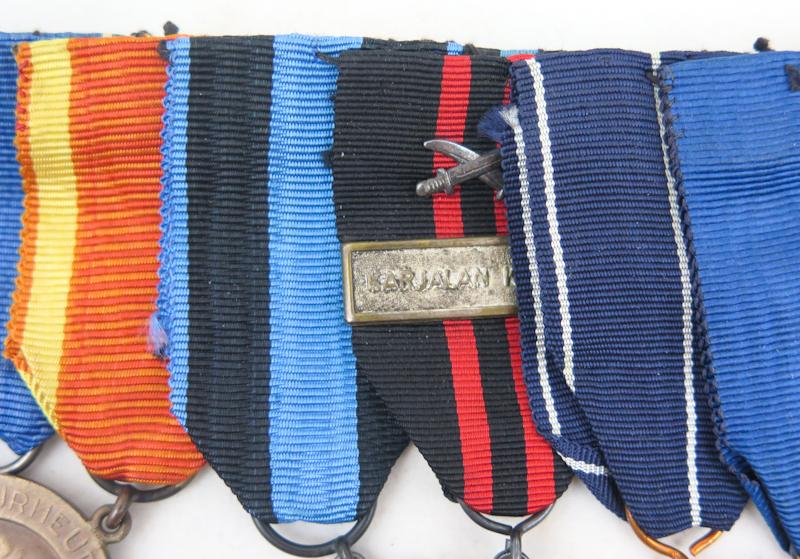 Finnish 6 awards bar - three war veteran