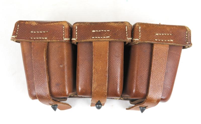 WW1 German M1909 rifle ammo pouch - 1916 Finnish Civil guards marked