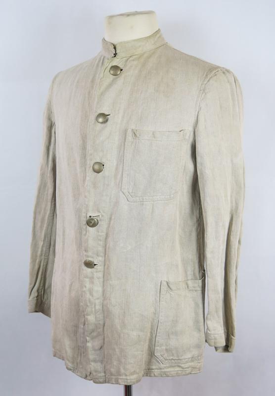 German White drillich work tunic